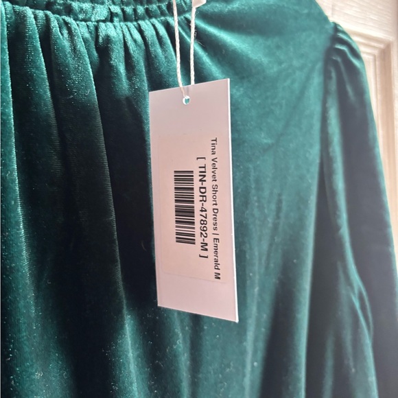 Baltic Born Emerald Green Velvet Dress - Picture 5 of 7